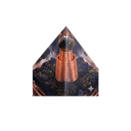 Copper Wire Obsidian Orgone Pyramid
