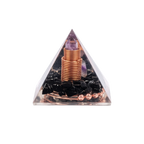 Copper Wire Obsidian Orgone Pyramid