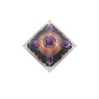 Copper Wire Obsidian Orgone Pyramid