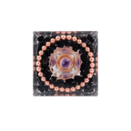 Copper Wire Obsidian Orgone Pyramid
