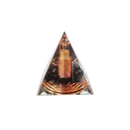 Copper Wire Obsidian Orgone Pyramid