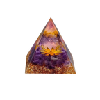 Carrot Seed Flower of Life Orgonite Pyramid