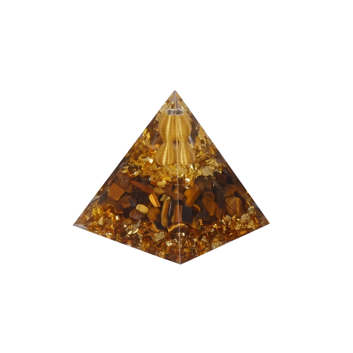 Tiger Eye Generator Orgone Pyramid