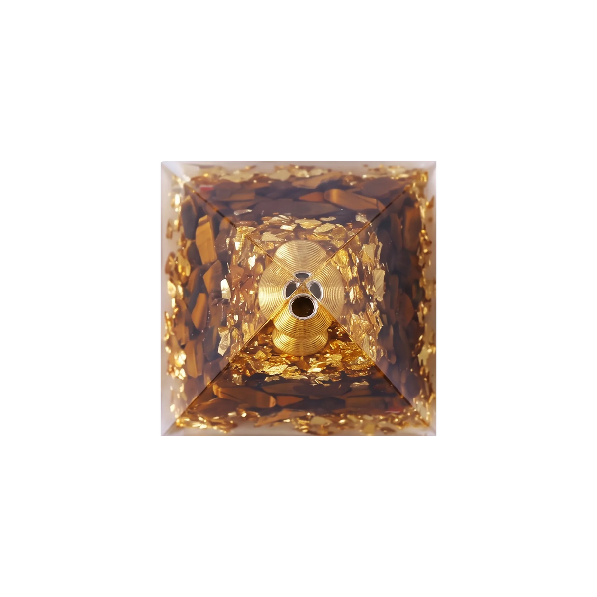 Tiger Eye Generator Orgone Pyramid