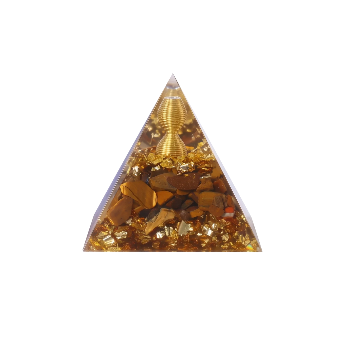 Tiger Eye Generator Orgone Pyramid