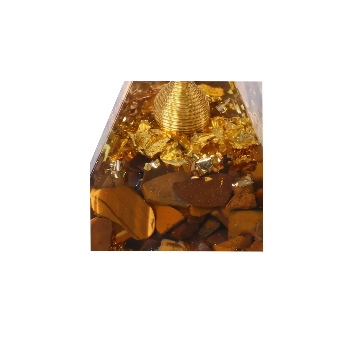 Tiger Eye Generator Orgone Pyramid