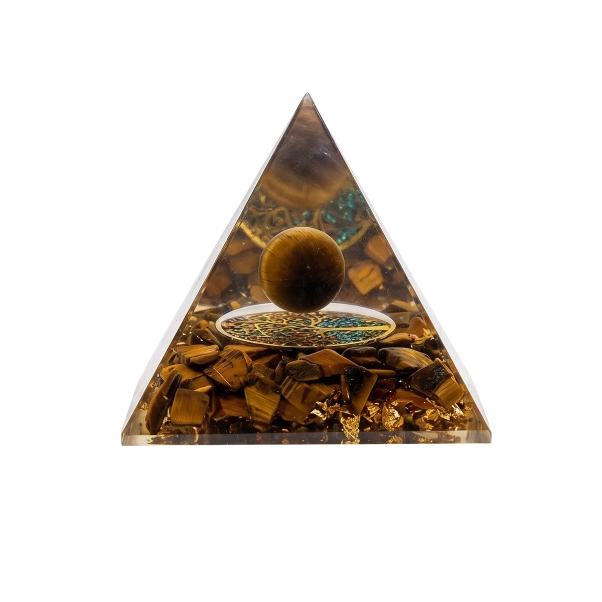 7-Piece Orgone Crystal Pyramid Set - Piece 1