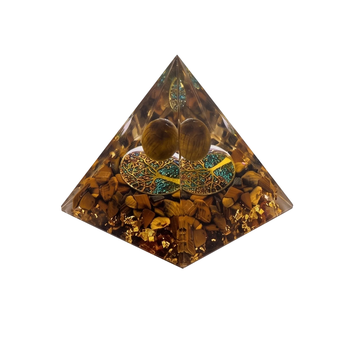 7-Piece Orgone Crystal Pyramid Set - Piece 1