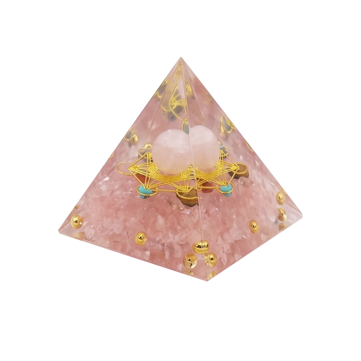 7-Piece Orgone Crystal Pyramid Set - Piece 2