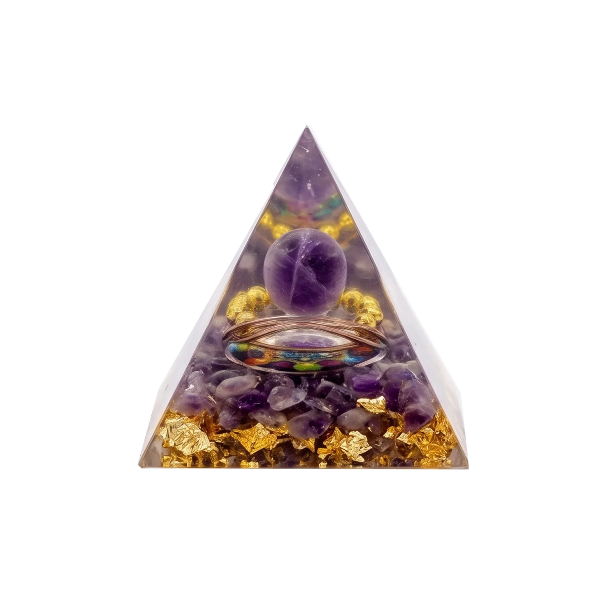 7-Piece Orgone Crystal Pyramid Set - Piece 4