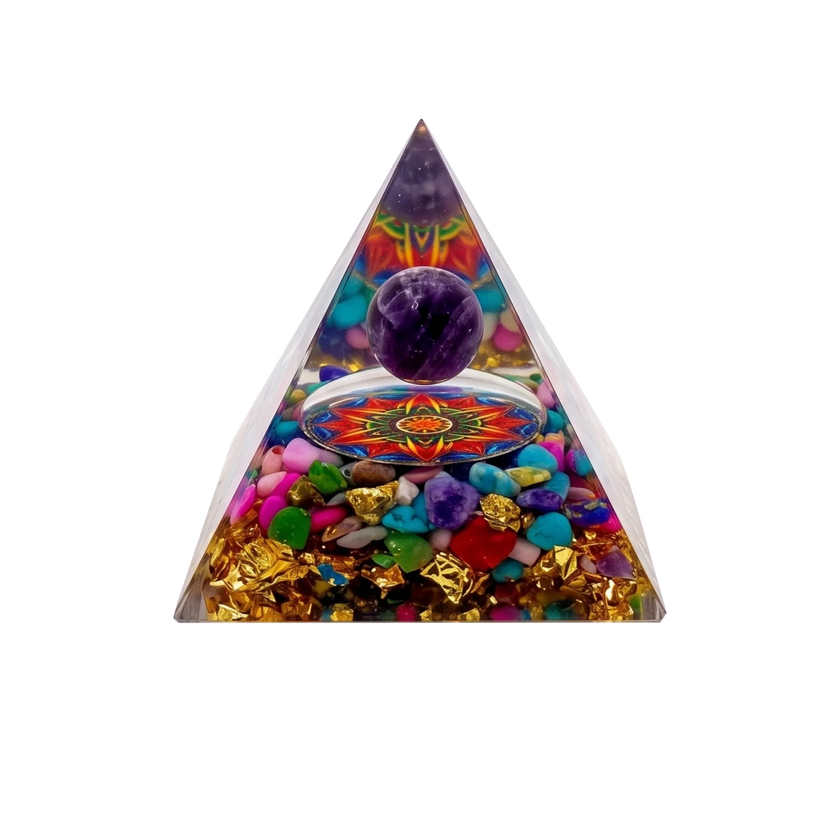 7-Piece Orgone Crystal Pyramid Set - Piece 7