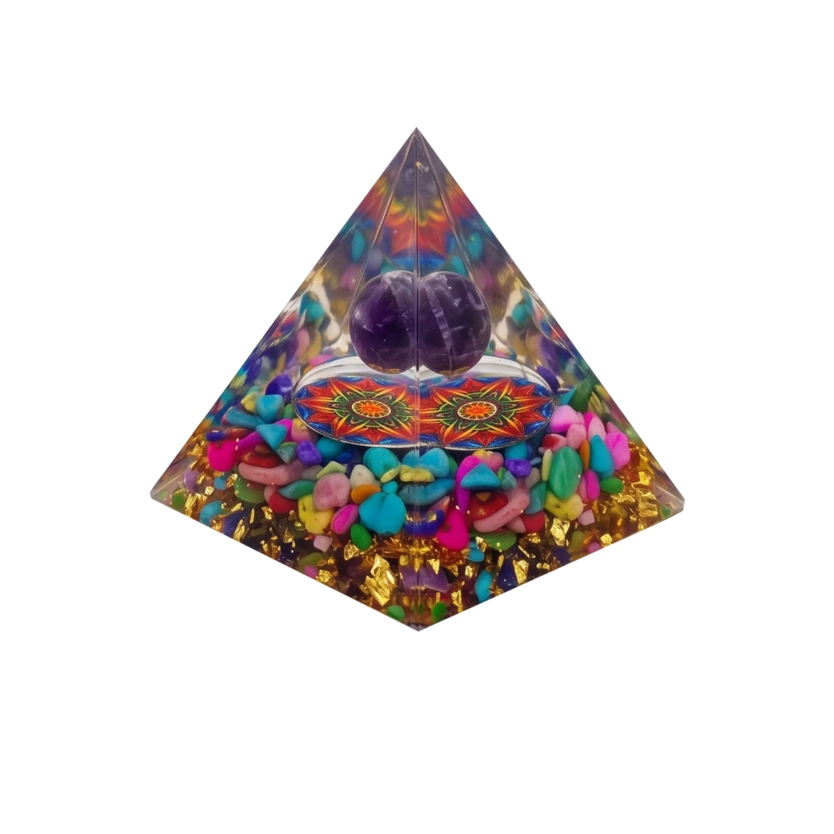 7-Piece Orgone Crystal Pyramid Set - Piece 7