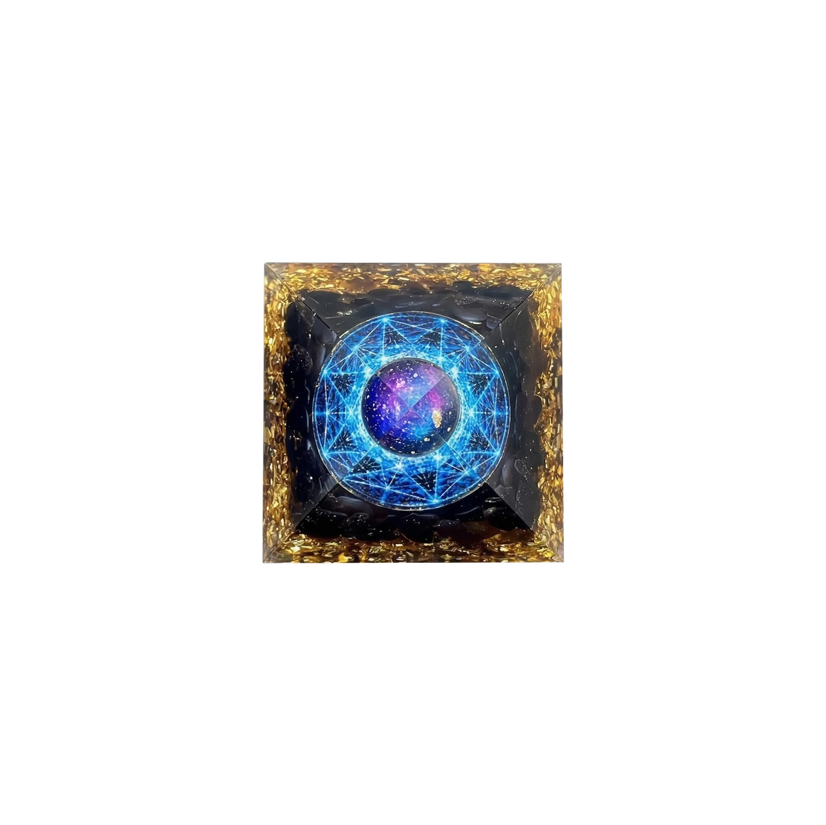 Dream Orgone Pyramid - Galaxy Cosmic, from above