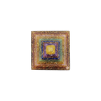 Seven Chakra Flower of Life Orgone Pyramid, 6 cm