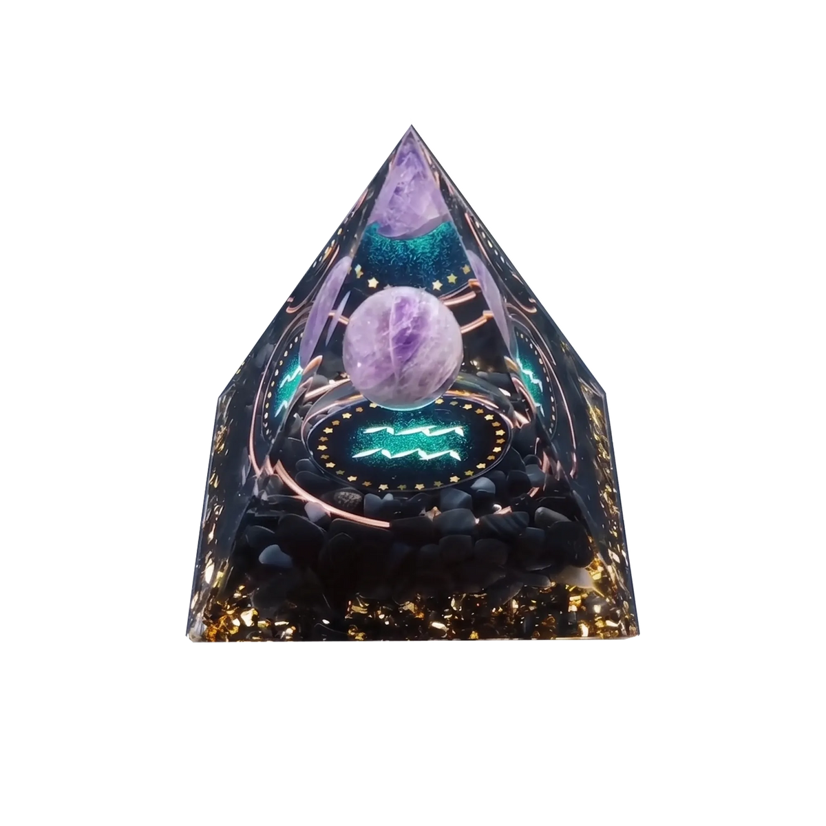 Aquarius Constellation Orgone Pyramid