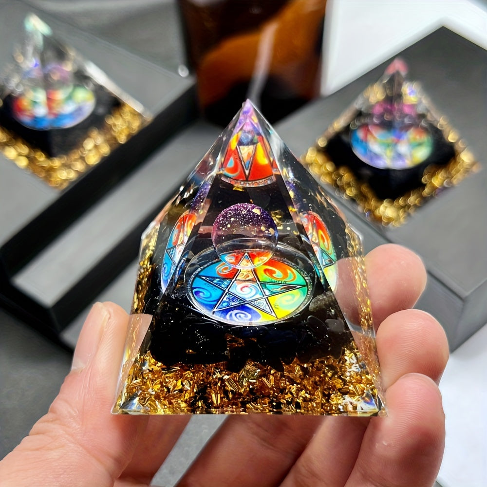 Rainbow Star Dream Orgone Pyramid