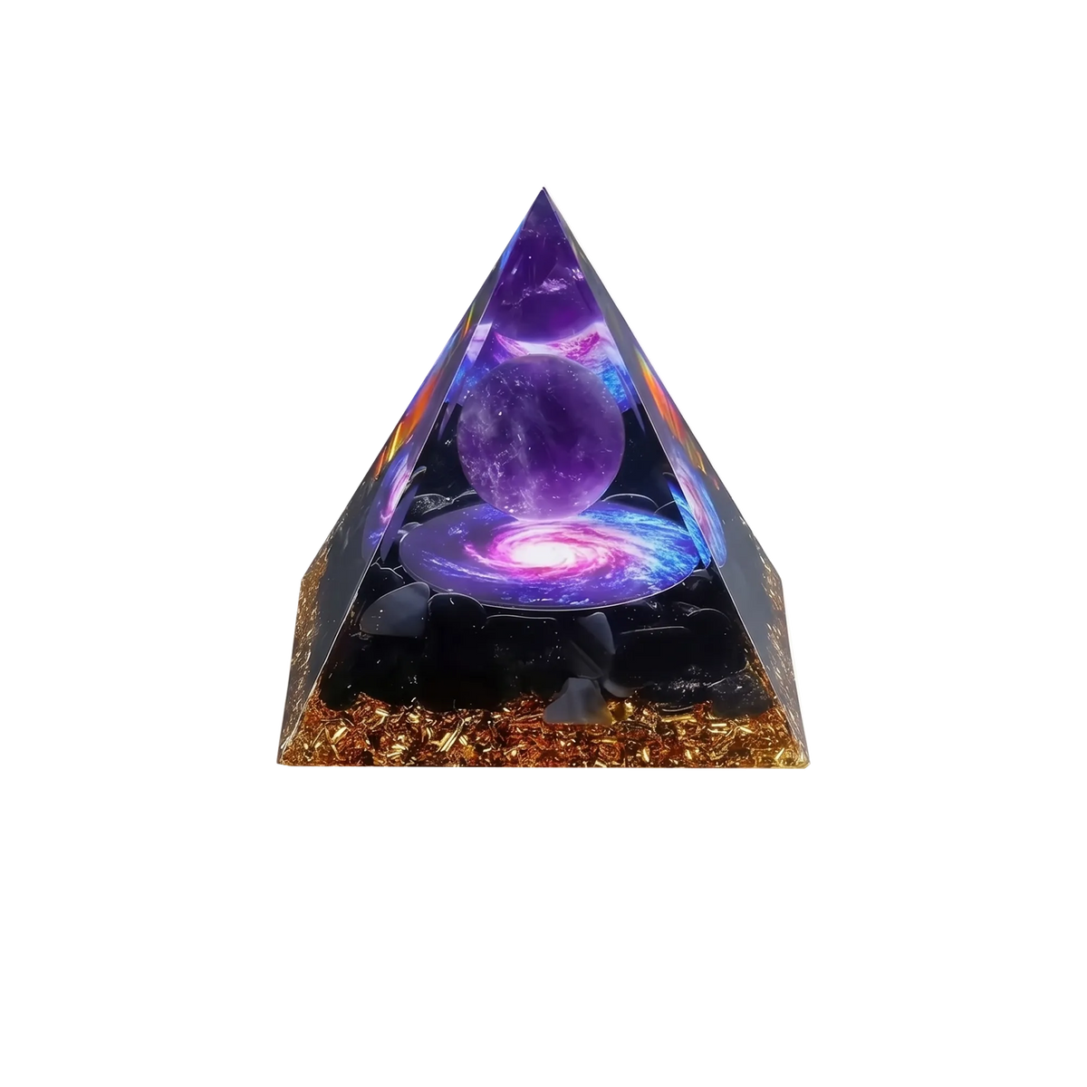 Orgonite Amethyst Sphere Pyramid
