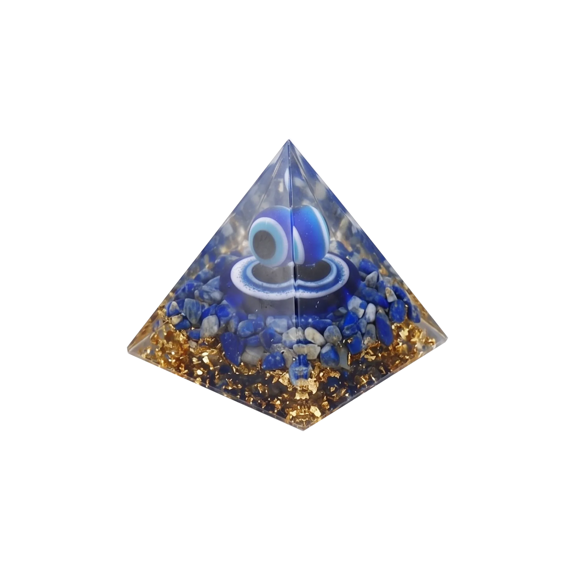 Lapis Lazuli Evil Eye Orgone Pyramid