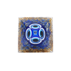 Lapis Lazuli Evil Eye Orgone Pyramid