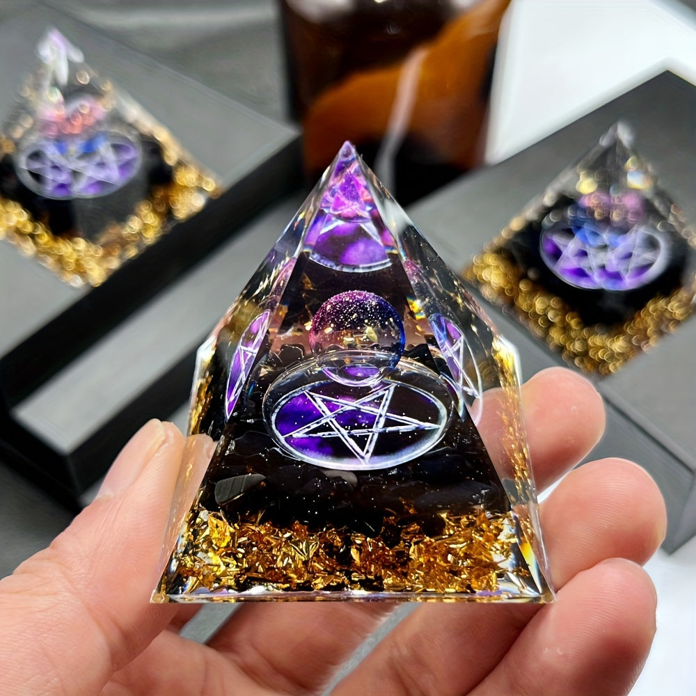 Purple Star Dream Orgone Pyramid